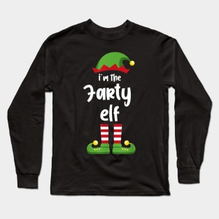 I'm The Farty Elf Family Matching Christmas Pajama Gifts Long Sleeve T-Shirt